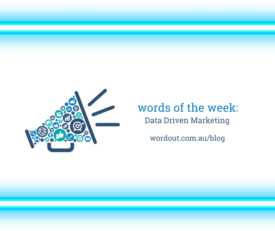 words of the week blog series on Data Driven Marketing